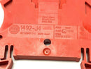 Allen Bradley 1492-J4 Terminal Blocks 35A 600V AC/DC 4mm Red LOT OF 10 - Maverick Industrial Sales