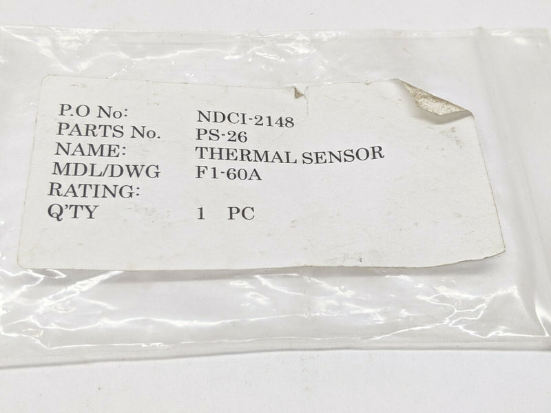 Sakaguchi Dennetsu PS-26 Thermal Sensor 60 Celsius F1-60A - Maverick Industrial Sales