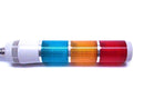 Patlite LR6-502-WJ-B-W-RYG LED Tower Light Red/Amber/Green w/Signal - Maverick Industrial Sales