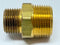 3/4" x 1/2" NPT Male Hex Nipple Brass LOT OF 2 - Maverick Industrial Sales