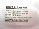 Kurt J. Lesker QF40-150-SBB Flange, Bored Blank, SS QF40, 1-1/2” C-Bore - Maverick Industrial Sales