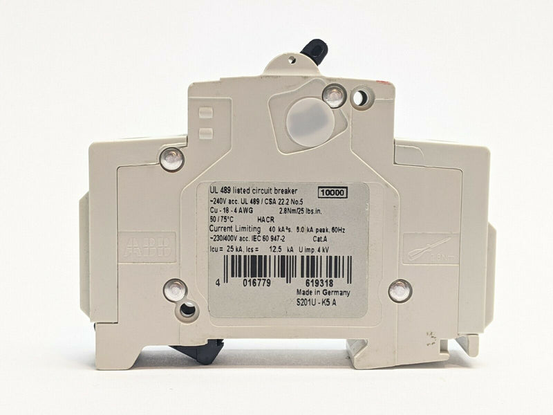ABB S201UK5A Miniature Circuit Breaker 1P 5A - Maverick Industrial Sales