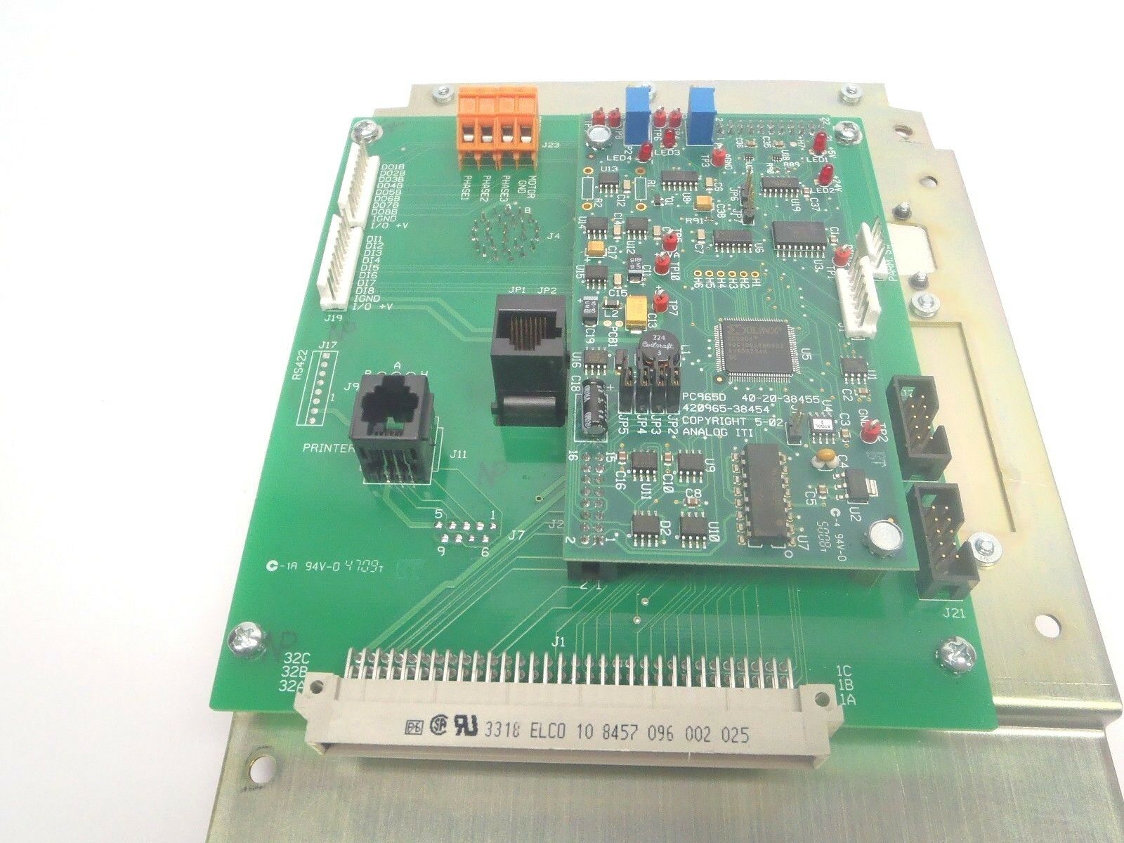 CP TechMotive PC964A 40-20-38452 & PC965D ITI Board CS2700 Back Panel Assembly - Maverick Industrial Sales