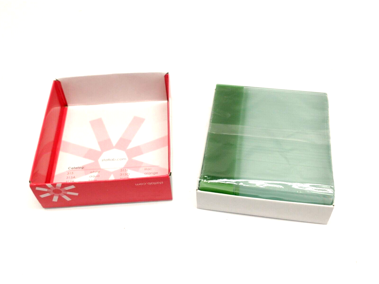StatLab 315G Colorview Micro Slides, 45 Deg Corners, 75x25x1mm, Green, 1/2 Gross - Maverick Industrial Sales