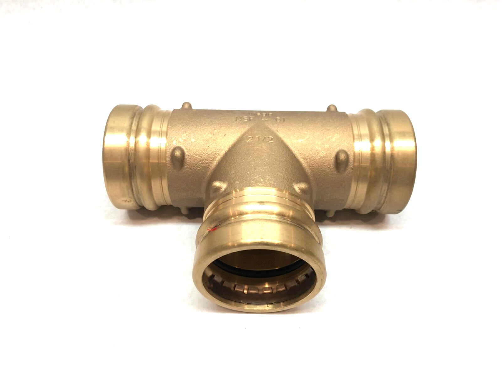 Viega 91372 Propress TEE Fitting, 2-1/2" x 2-1/2" x 2-1/2", Bronze - Maverick Industrial Sales