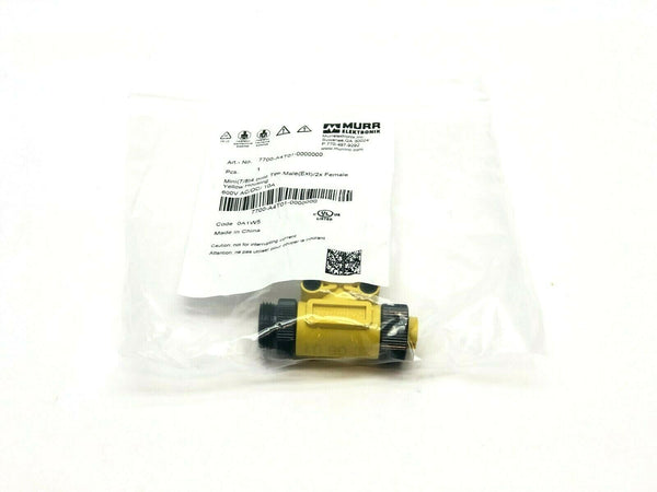 Murr Elektronik 7700-A4T01-0000000 Mini (7/8) 4 Pole Tee Male (Ext)/2x Female - Maverick Industrial Sales