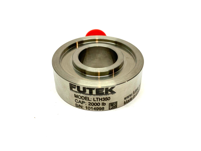 Futek LTH350 FSH04599 Through-Hole Donut Load Cell 5/8" 4-Pin 2000lb Capacity - Maverick Industrial Sales