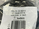 Belkin A3L791-35-BLK-S CAT5e Snagless Ethernet Patch Cable 35' Black - Maverick Industrial Sales