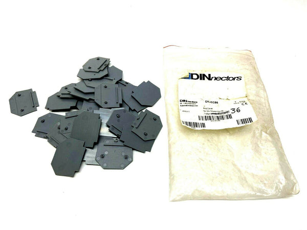 Automation Direct DINnector DN-EC86 End Cover Gray LOT OF 36 - Maverick Industrial Sales