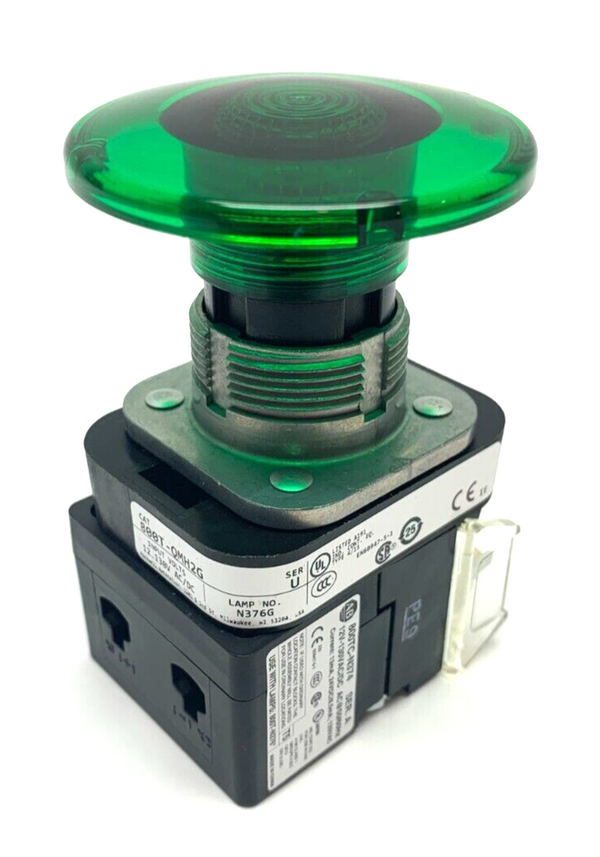 Allen Bradley 800T-QMH2G Ser U 30mm Green Illuminated Push Button 57mm Mush Head - Maverick Industrial Sales
