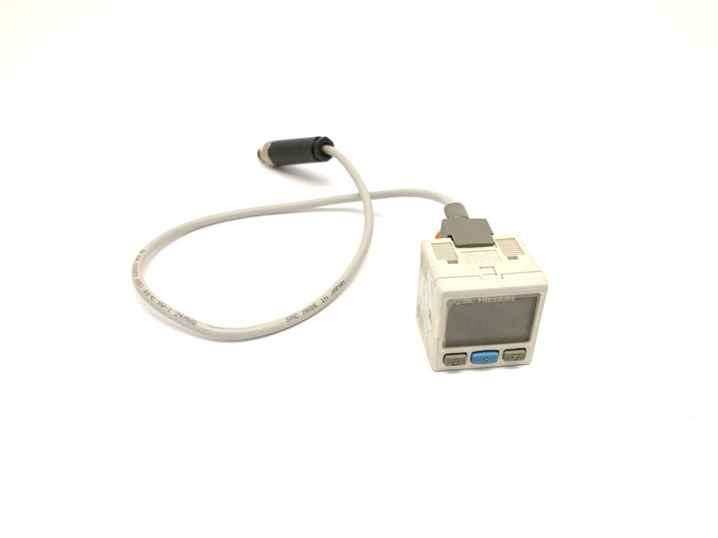 SMC ISE30A-N7H-B Digital Pressure Switch w/ Cable 4-Pin M8 Connector 12-24VDC - Maverick Industrial Sales