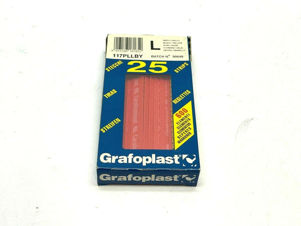 Grafoplast 117PLLBY Wiremarker Strips PKG OF 25 - Maverick Industrial Sales