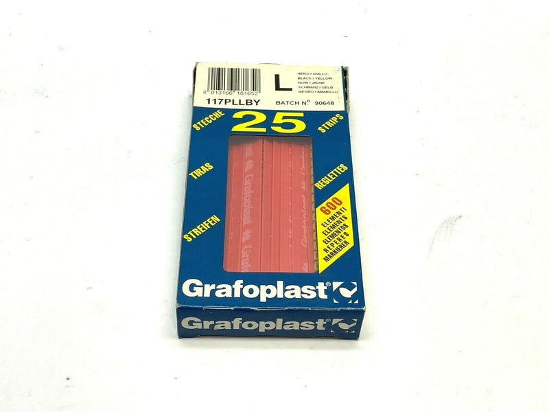 Grafoplast 117PLLBY Wiremarker Strips PKG OF 25 - Maverick Industrial Sales