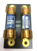 Bussman 4287 Fuseblock 2-Pole w/ Bussmann DL60-10 NON-15 One Time Fuses - Maverick Industrial Sales