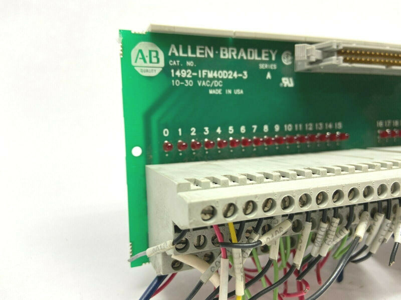 Allen Bradley 1492-IFM40D24-3 Ser A Interface Module Missing Case Piece - Maverick Industrial Sales