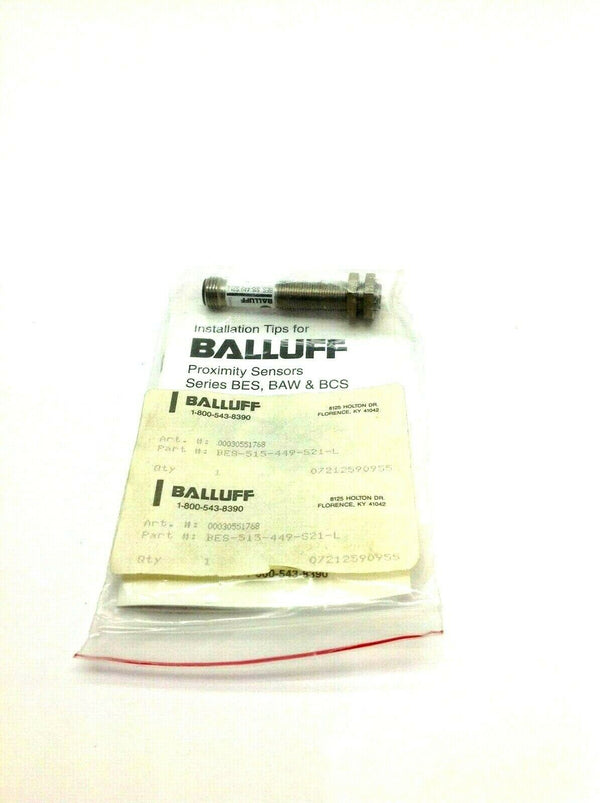 Balluff BES-515-449-521-L Proximity Switch Sensor 2mm Range 150mA - Maverick Industrial Sales