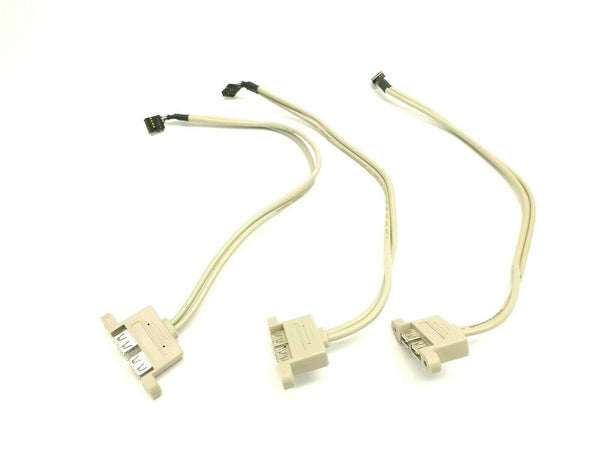 Cabletech USB(28AWGX1P+24AWGX2C) Dual USB 2.0 Hub To Motherboard 9-Pin LOT OF 3 - Maverick Industrial Sales