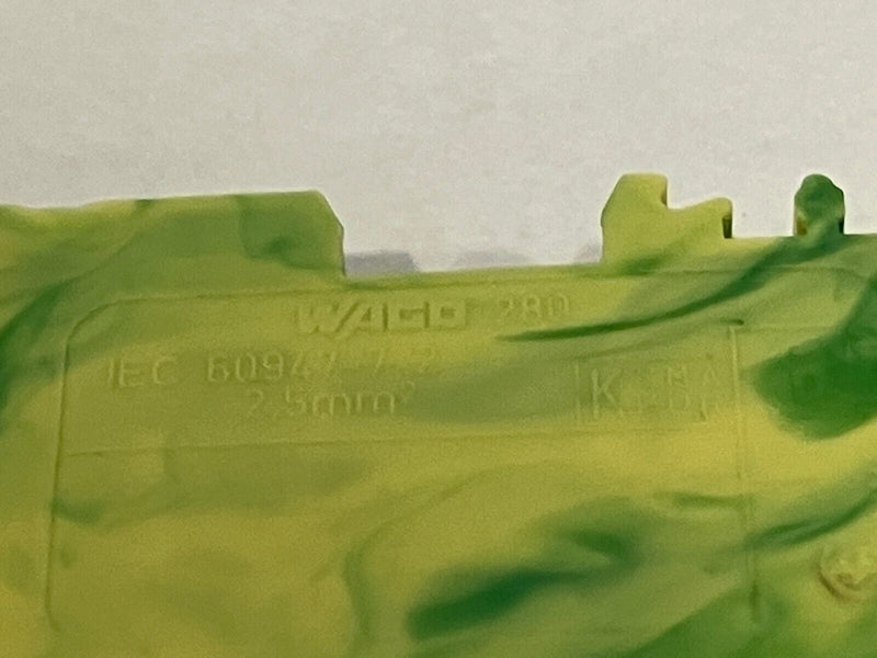 WAGO 280-837 Terminal Block 4-Conductor Green-Yellow - Maverick Industrial Sales