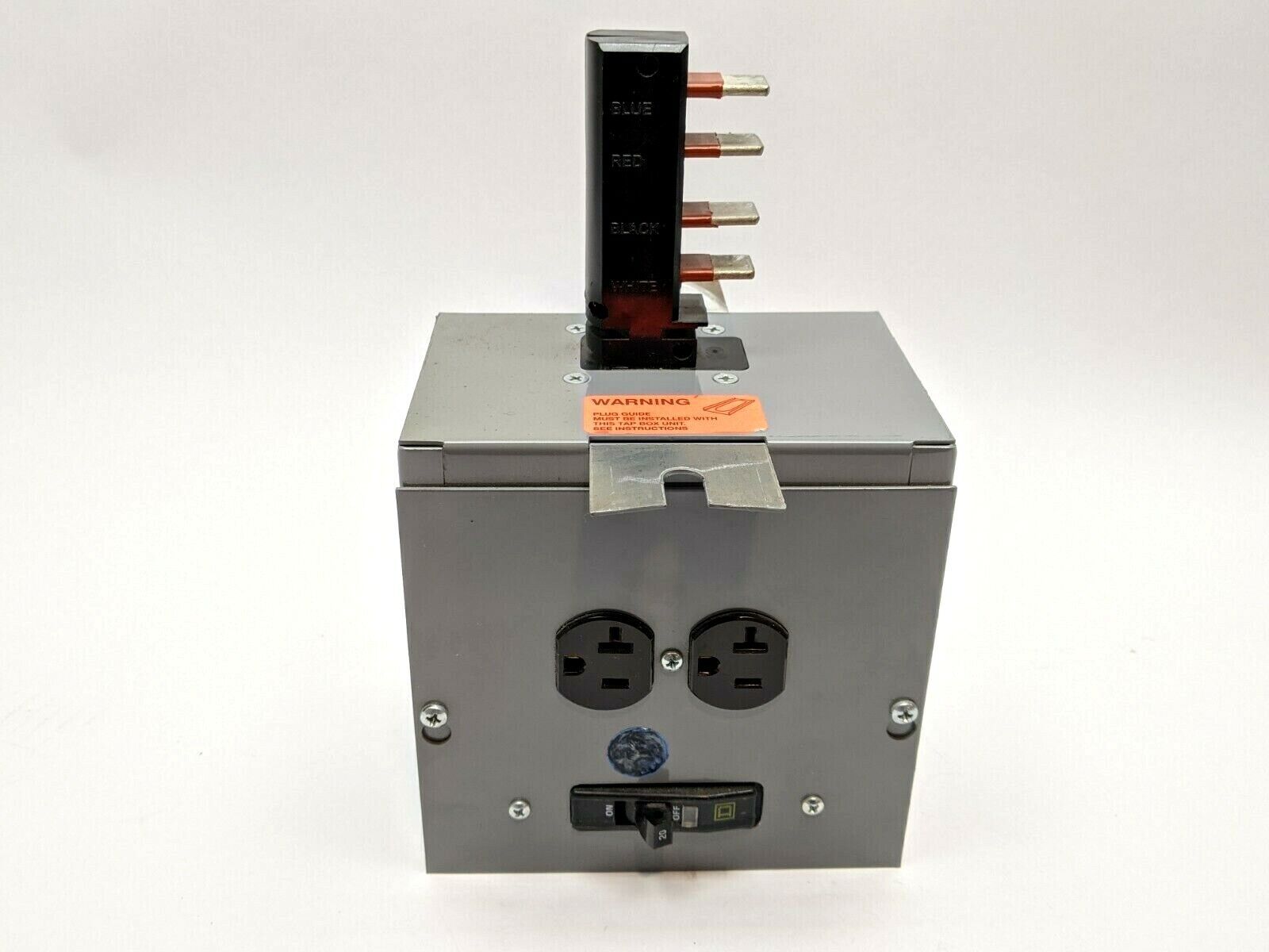 StarLine DRB225-20-4 Busway Tap Box 125V 20A Duplex Plug w/ 20A Circuit Breaker - Maverick Industrial Sales