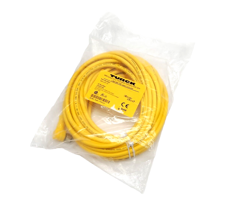 Turck WKC 4.4T-10 Connection Cordset M12 4-Pin Female Right Angle 10m U5325-85 - Maverick Industrial Sales