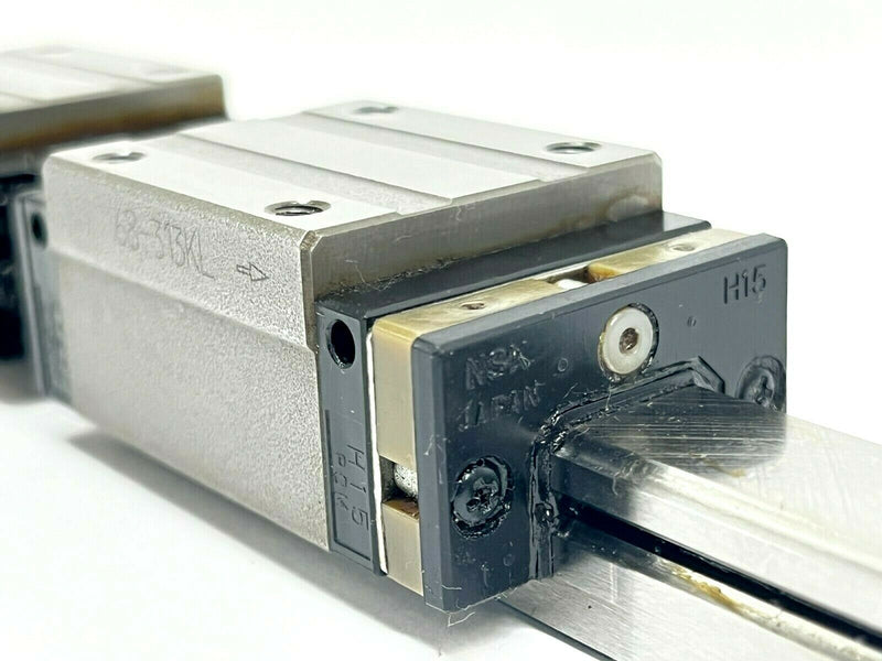 NSK 68-313KL Linear Bearing Guide Blocks w/ LH150280ANC2-02K53 Guide Rail 280mm - Maverick Industrial Sales