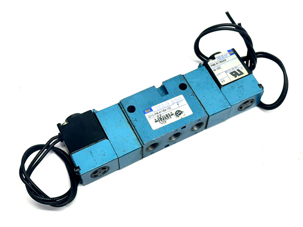 Mac Valves 821C-PM-611BA-152 Solenoid Valve 5-Port w/ 2x PME-611BAAA Pilot 24VDC - Maverick Industrial Sales