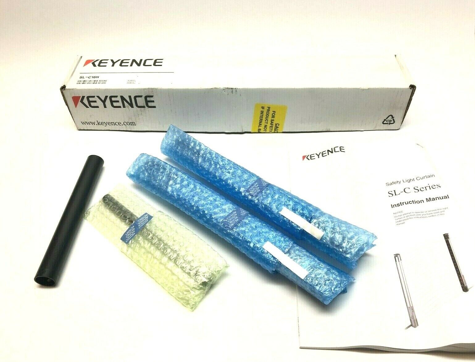 Keyence SL-C16H Safety Light Curtain Set, SL-C16H-T, SL-C16H-R - Maverick Industrial Sales